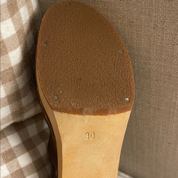 Swedish Hasbeens T Strap sky high heeled clogs - Picture 5 of 6